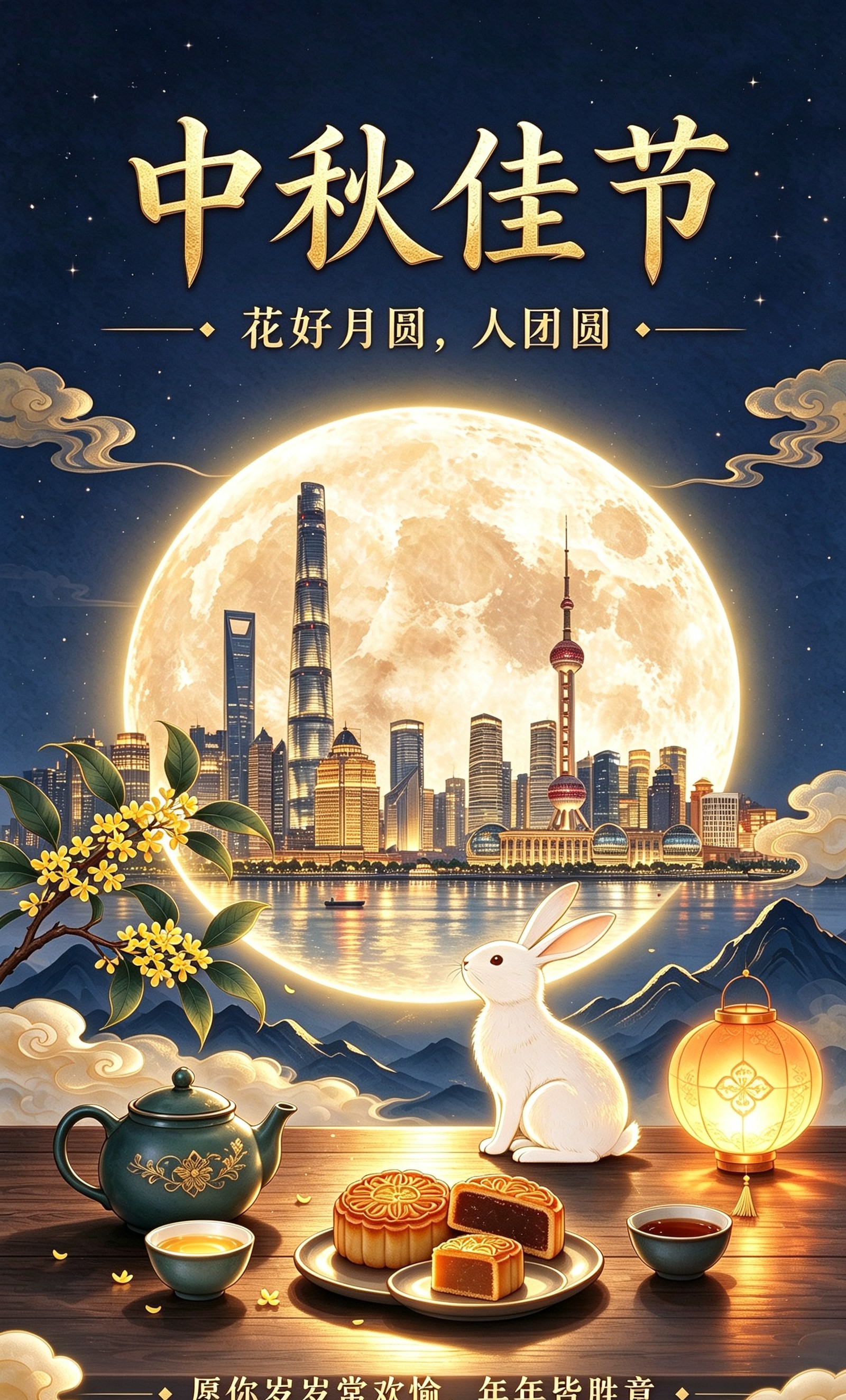 学员作品：中秋祝福海报